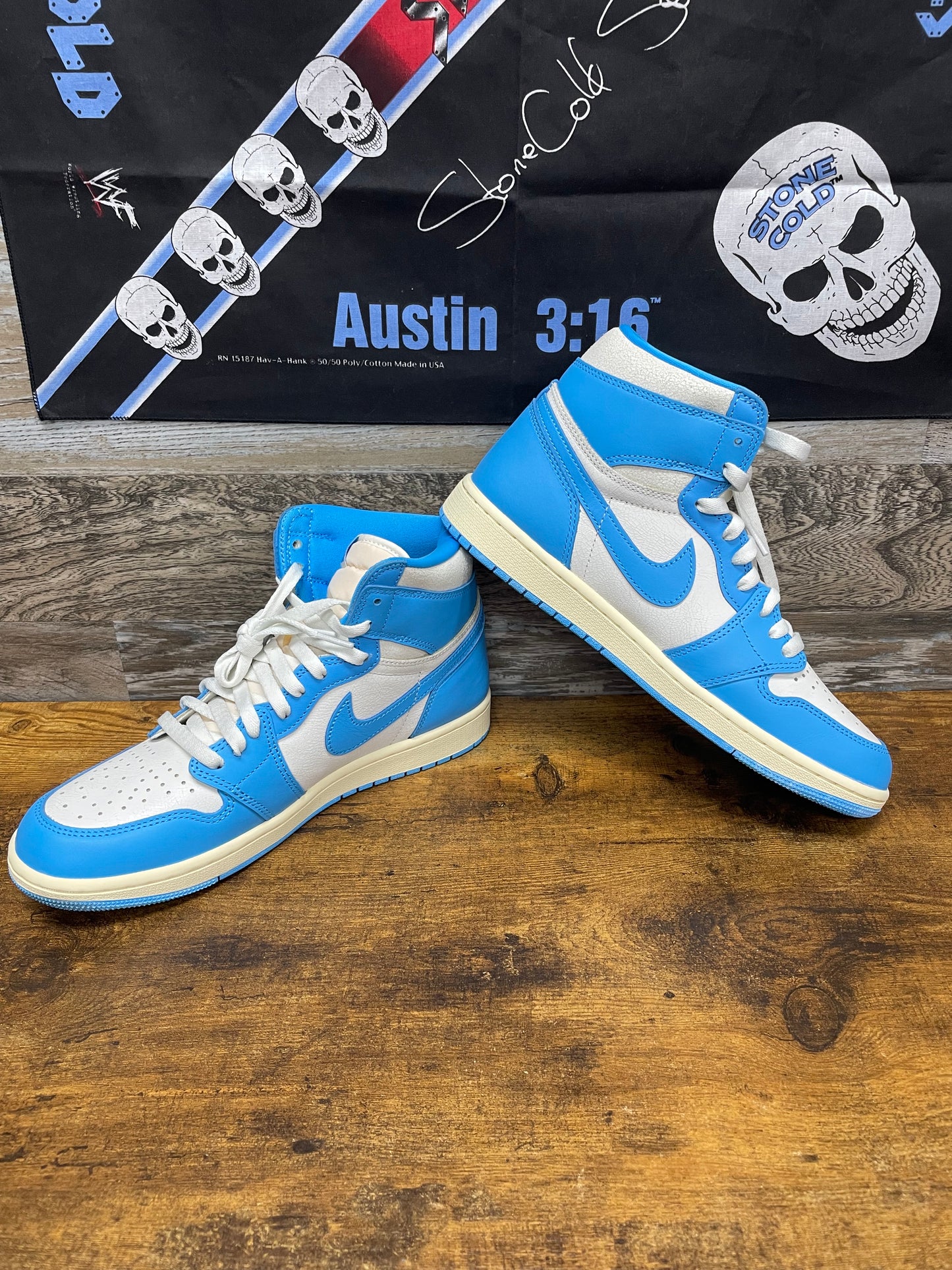 Nike Air Jordan 1 Retro High OG Mens UNC Reimagined Blue White 9.5