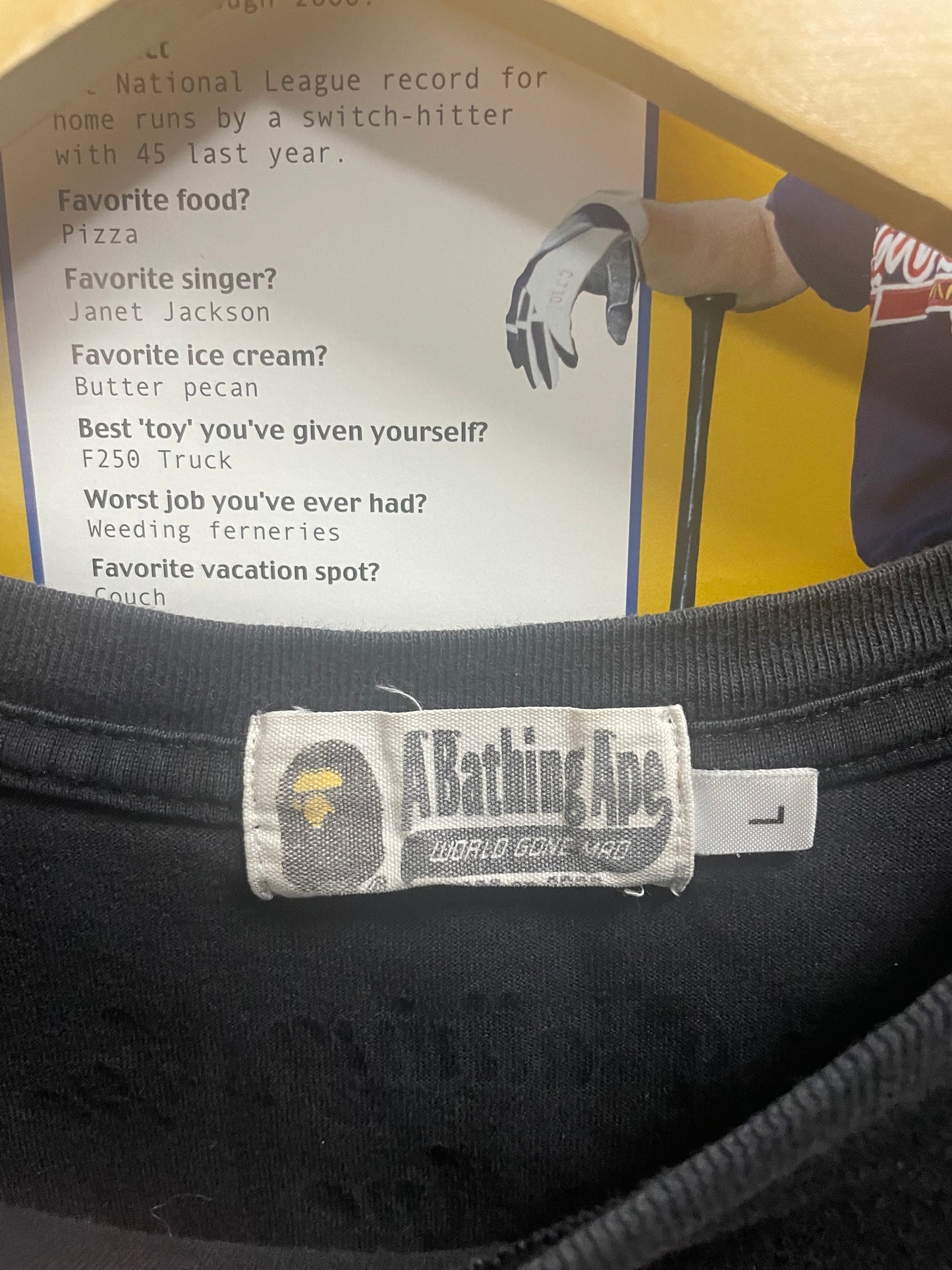 Bape Multicolor College Tee L