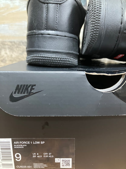 Air Force Supreme Black Size 9