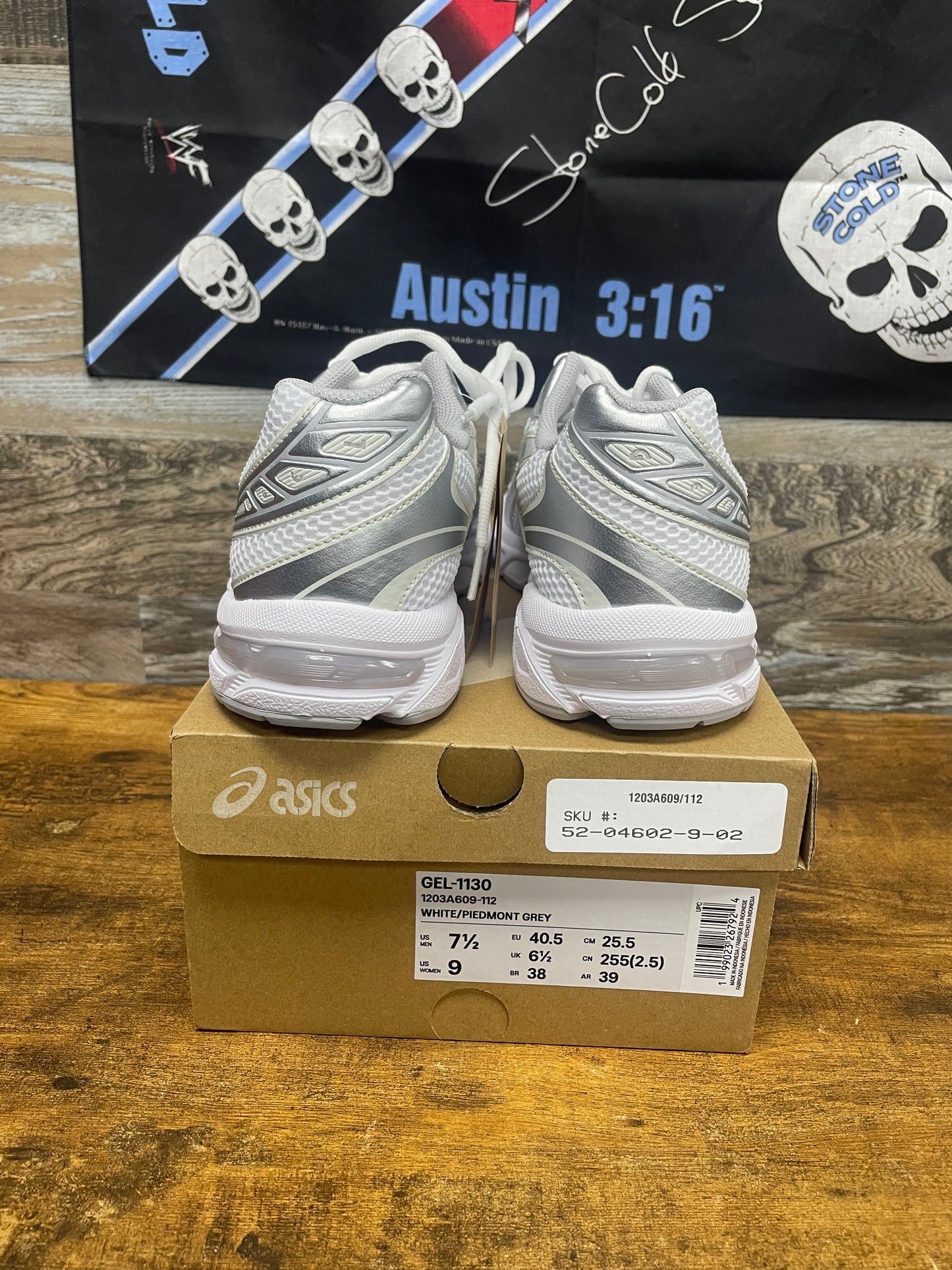 7.5M - ASICS Gel 1130 New white piedmont