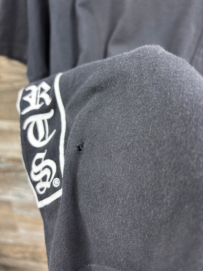 Chrome hearts t bar vertical logo tee shirt Large