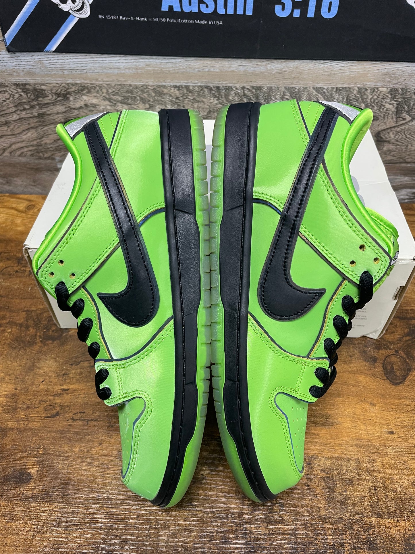 9.5-Nike Dunk Pro SB Powerpuff Girls Buttercup