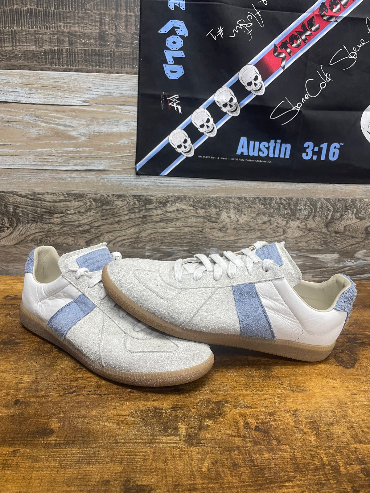 44 - Maison Margiela Replica Leather/Suede Sneakers