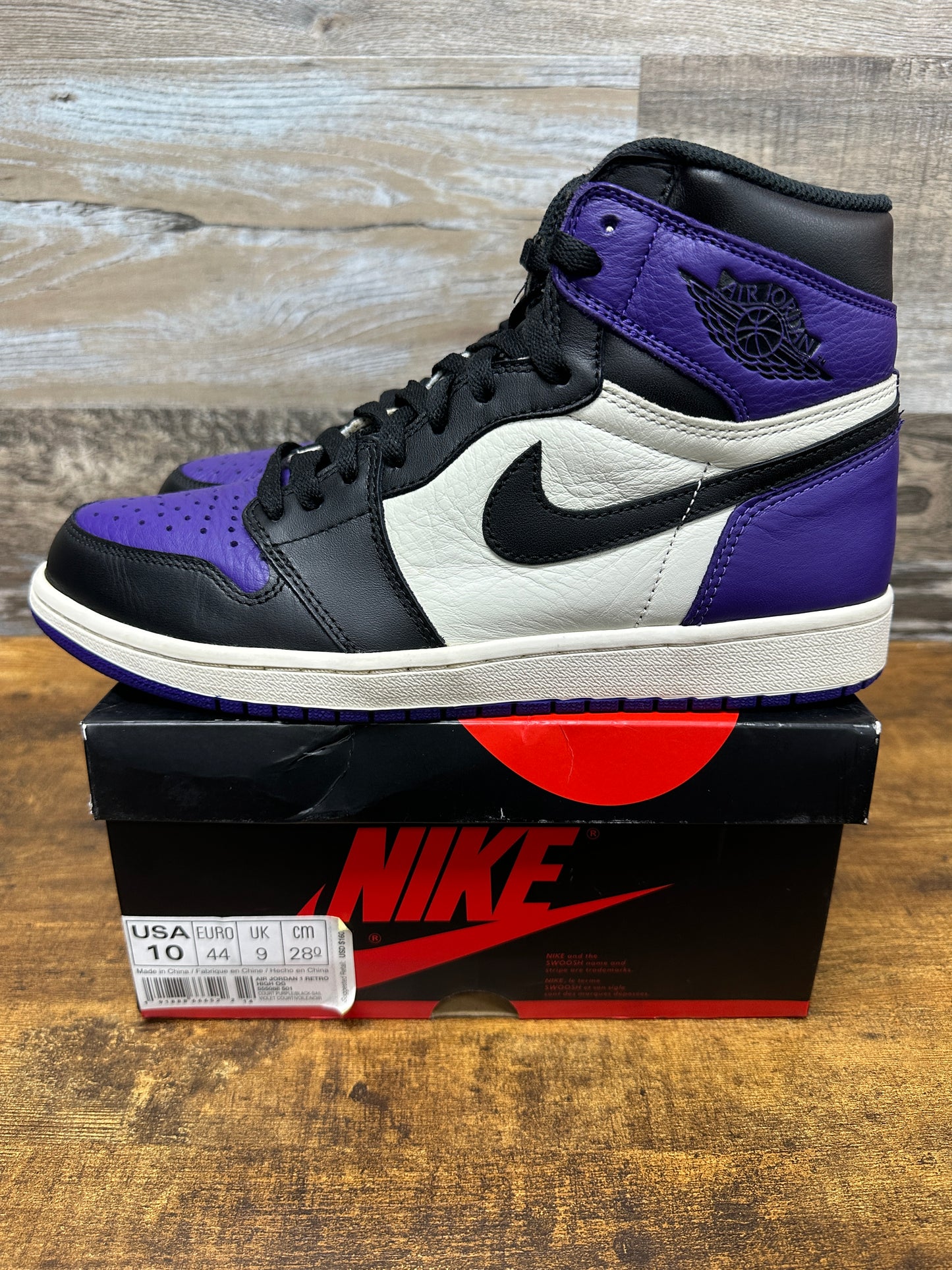 Jordan 1 High court Purple 1.0 Size 10