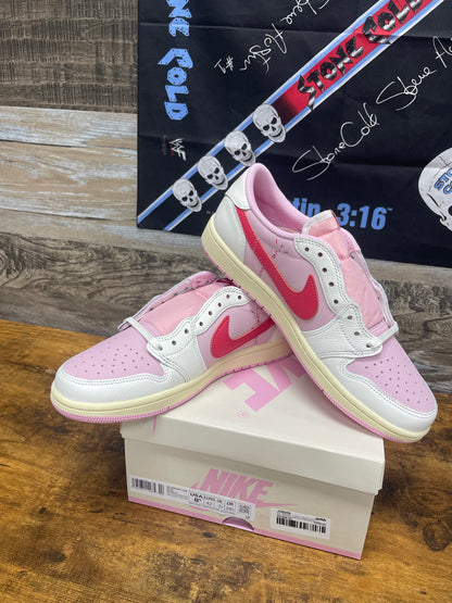 8.5 - Air Jordan 1 Low x Travis Scott "Tropical Pink