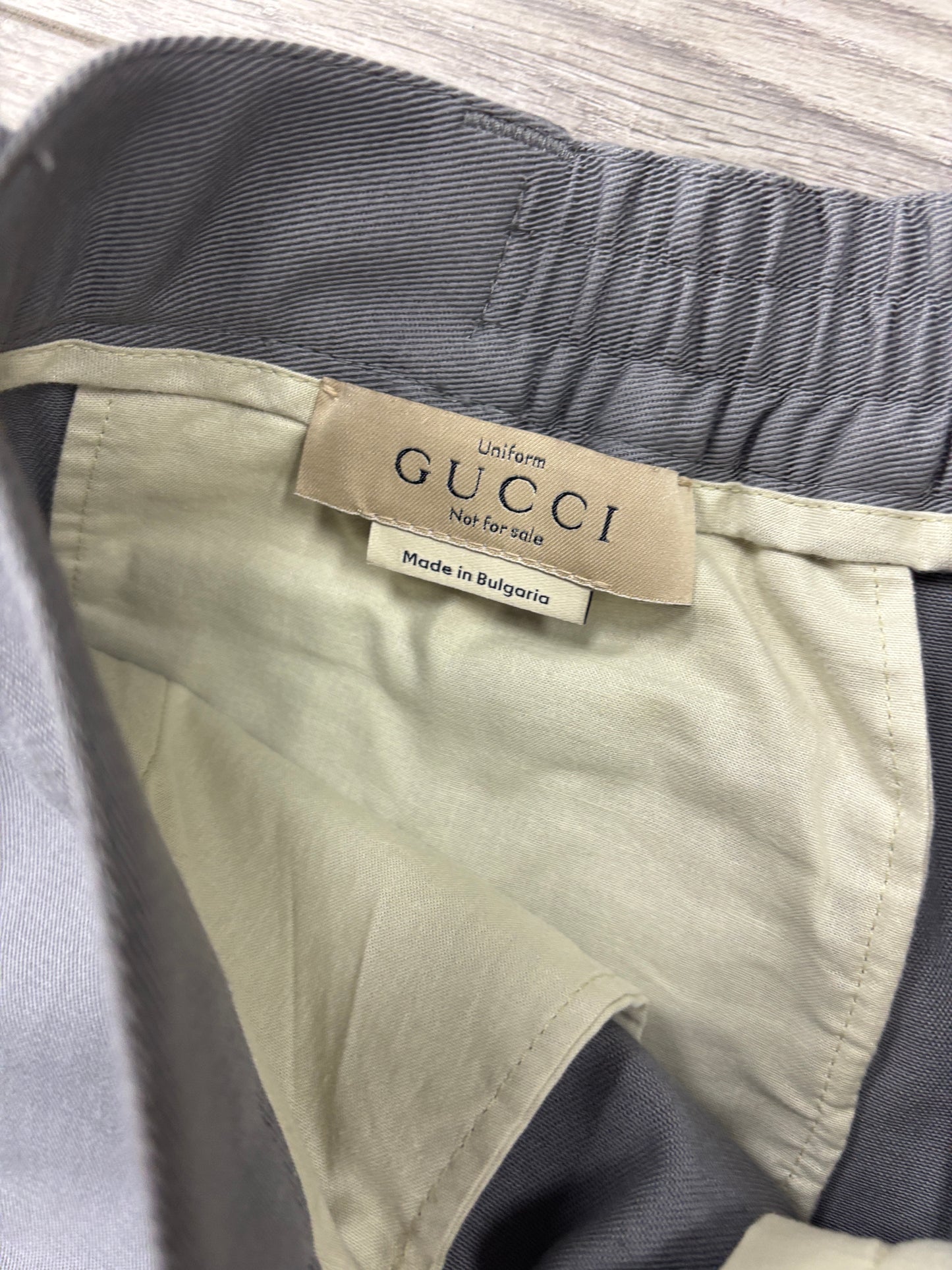 Gucci Uniform Grey Pleated Trousers