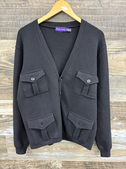 Ralph Lauren Purple Label Cashmere Pocket Cardigan L