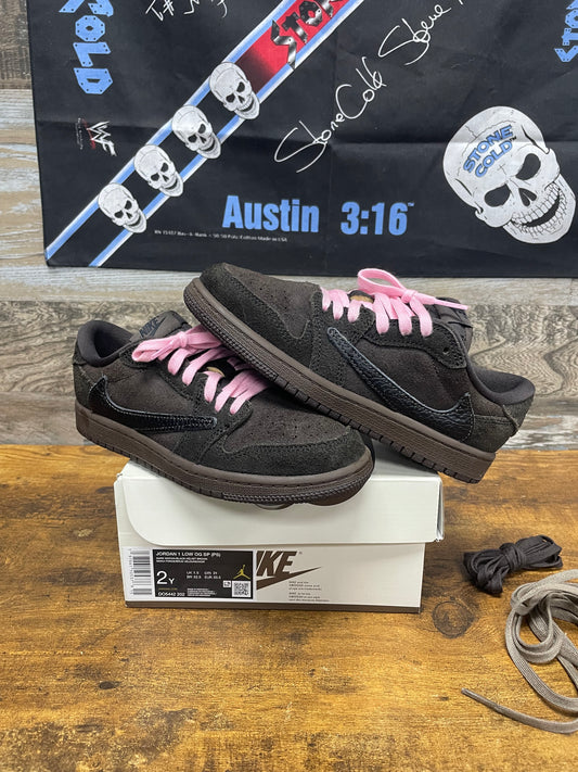2Y - Nike Air Jordan 1 Retro Low OG SP Travis Scott “ Velvet Brown “