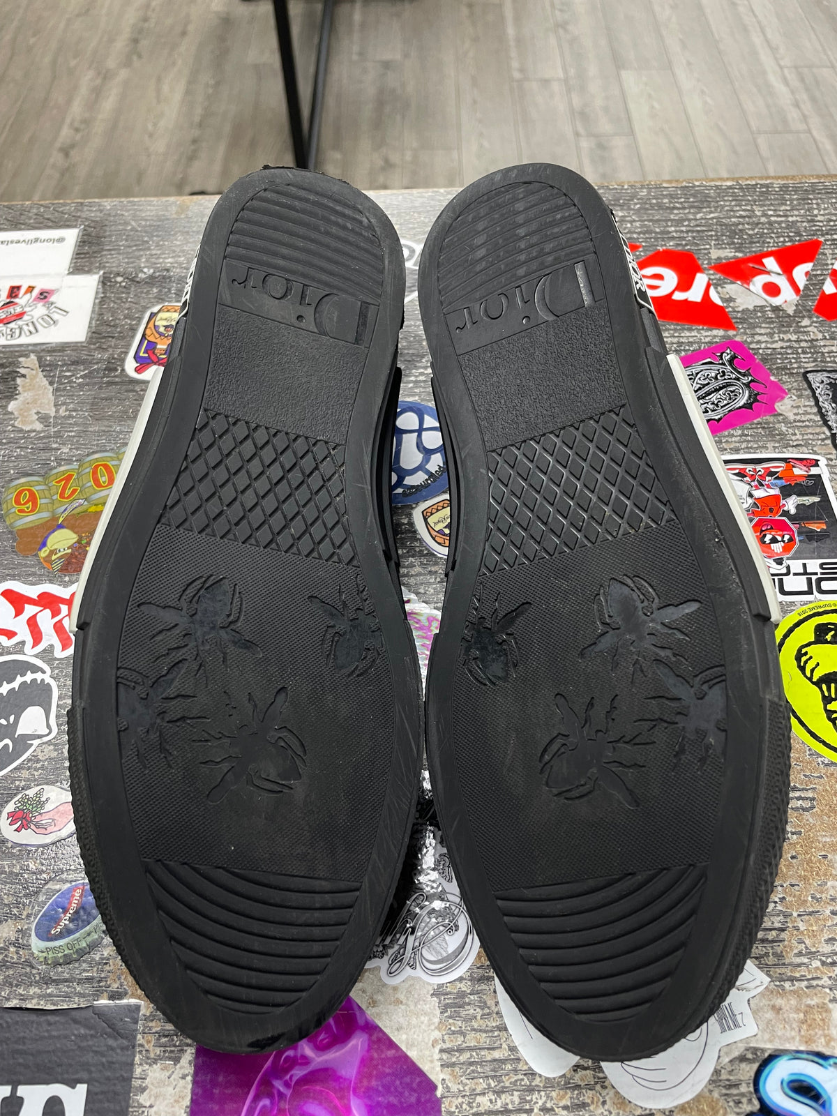 43/10m - Dior B23 low top Black Canvas