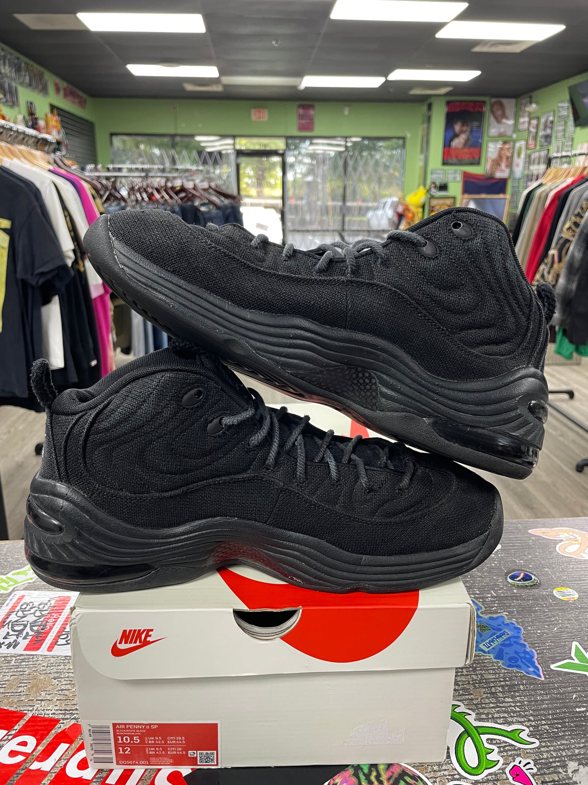 10.5 - Nike Air Penny 2 Stussy Black