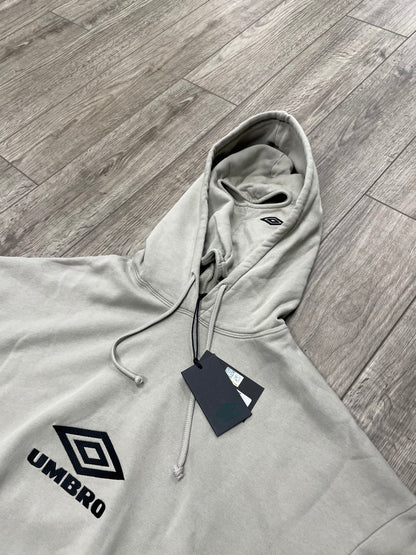 Umbro x Slamjam Logo Mask Hoodie Taupe M