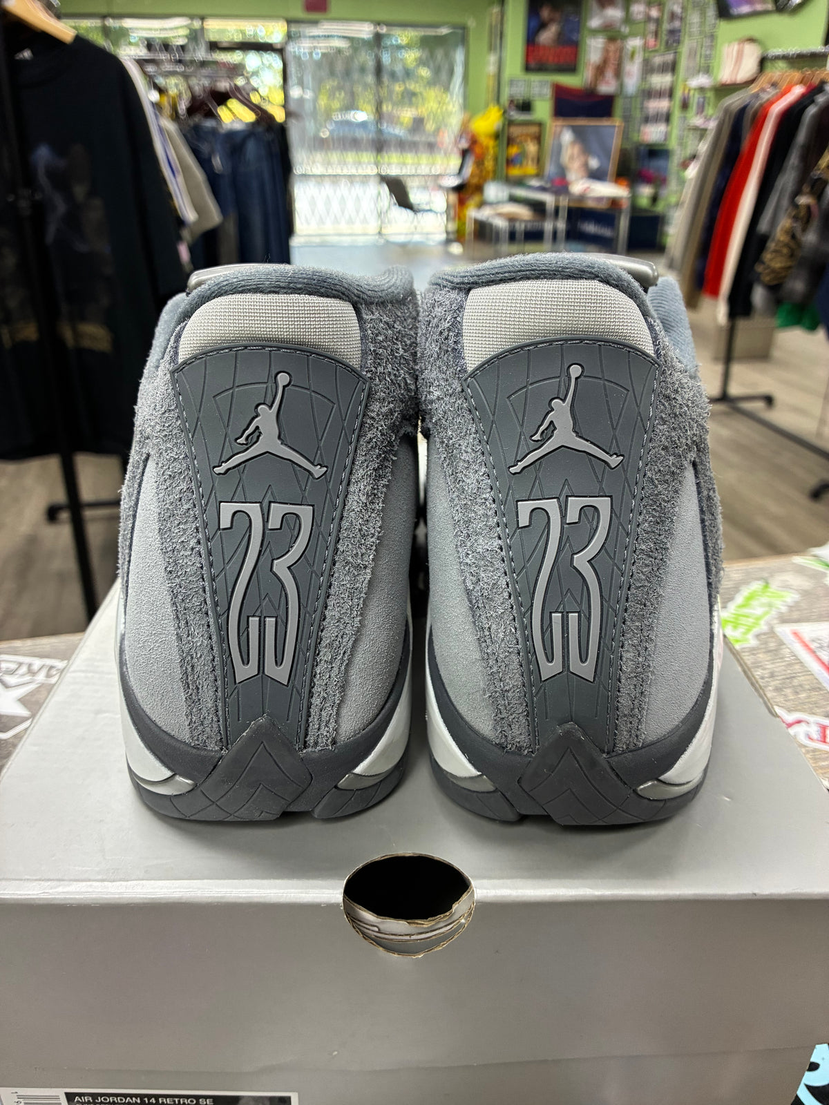 8.5 - Jordan 14 Flint Grey New