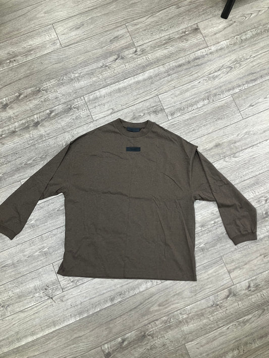 Fear of God Essentials Jersey Long-Sleeve Tee 'Heather Wood' M