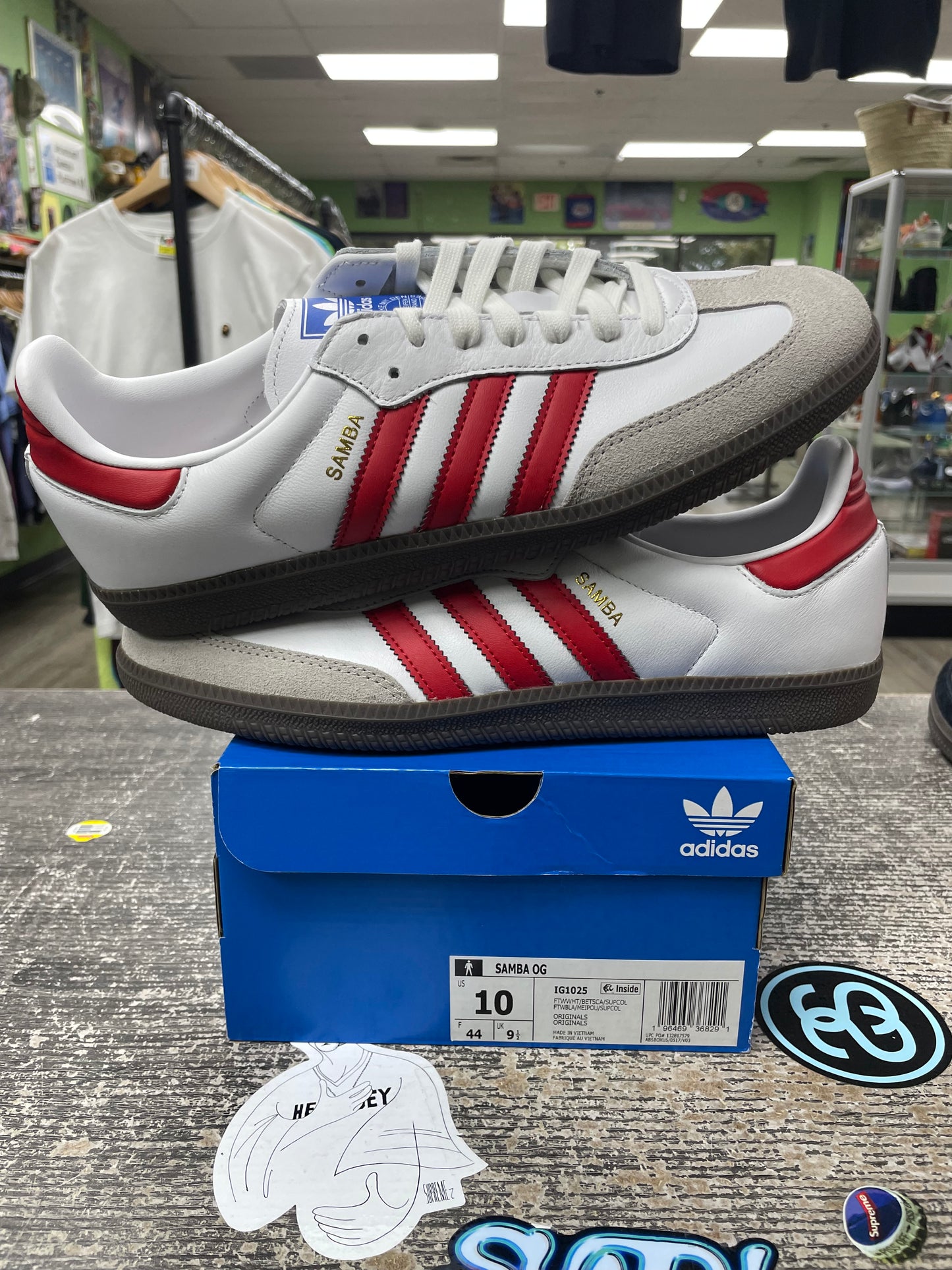 Adidas Samba Red/Black Size 10