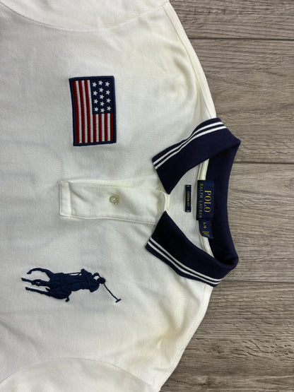 L - Polo ralph Lauren USA Black Stripe