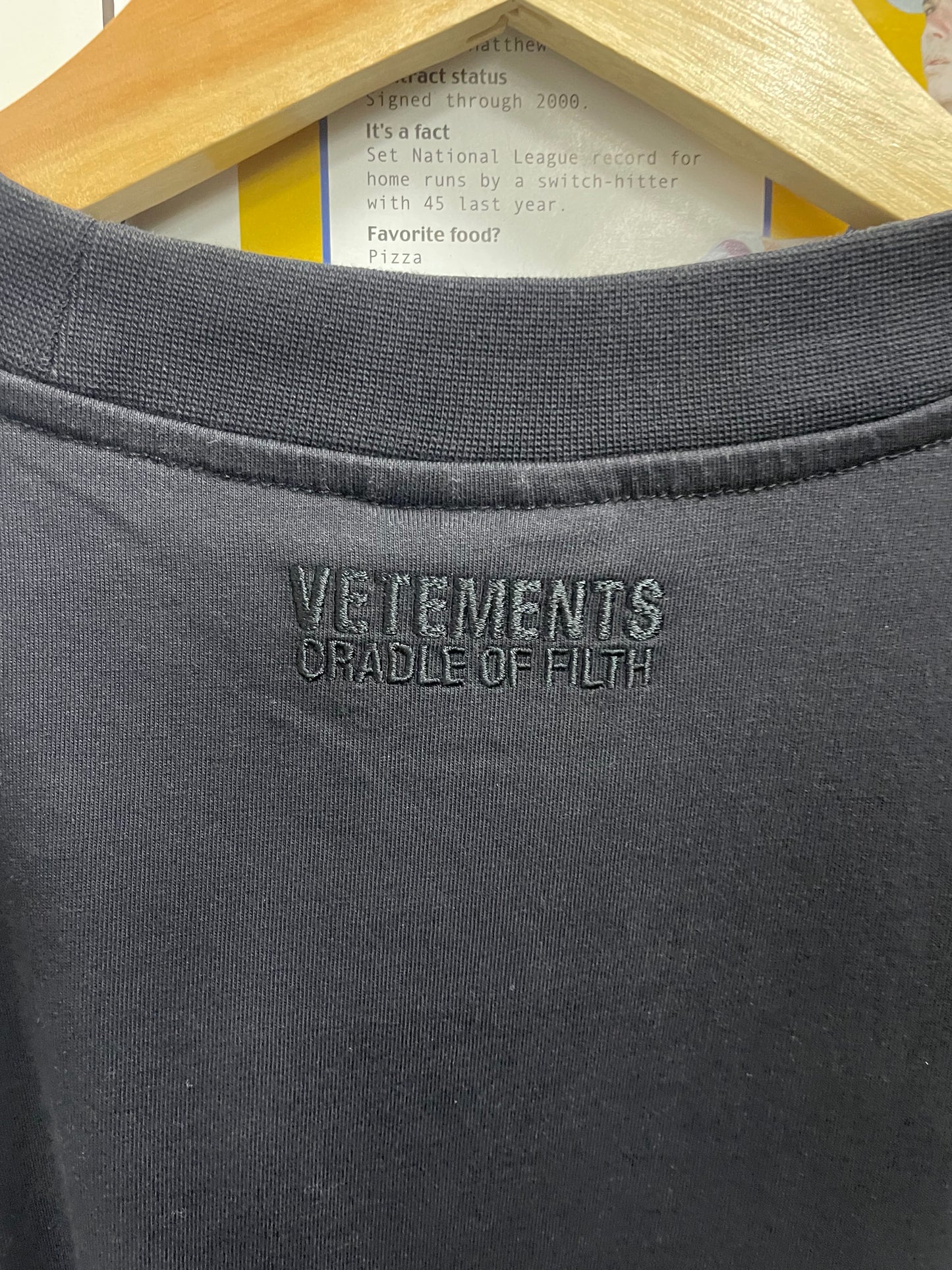 L - Vetements x Cradle of Filth 'Vengeful Spirit' oversized T-shirt