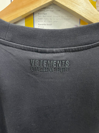 L - Vetements x Cradle of Filth 'Vengeful Spirit' oversized T-shirt