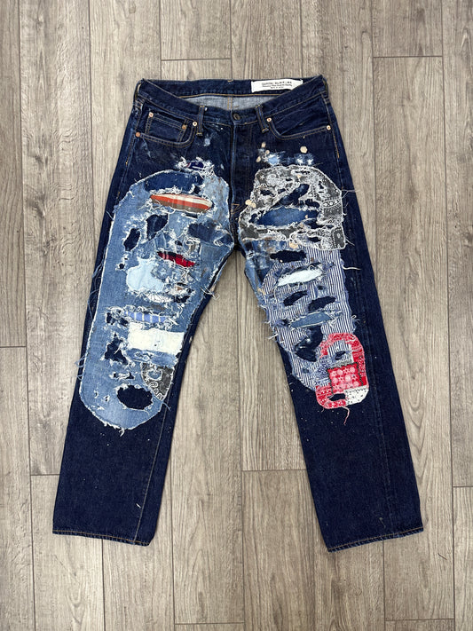 Kapital Patchwork boro Denim Size 31x28
