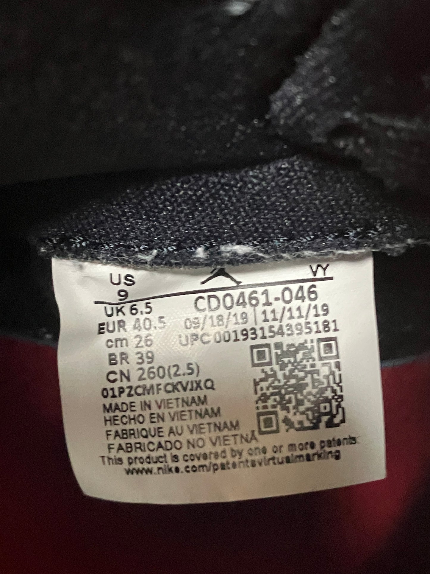 AJ1 UNC to Chi Size 9