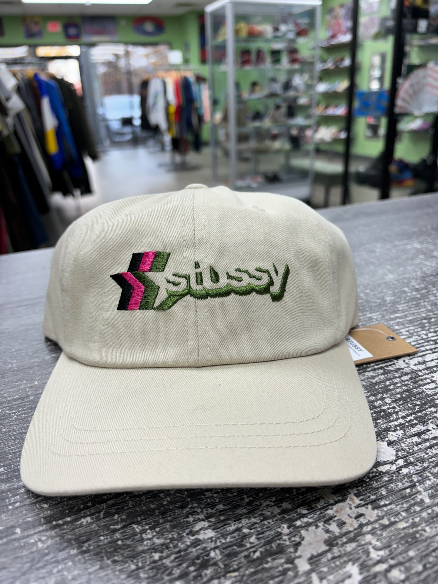 Stussy 3 star cap cream