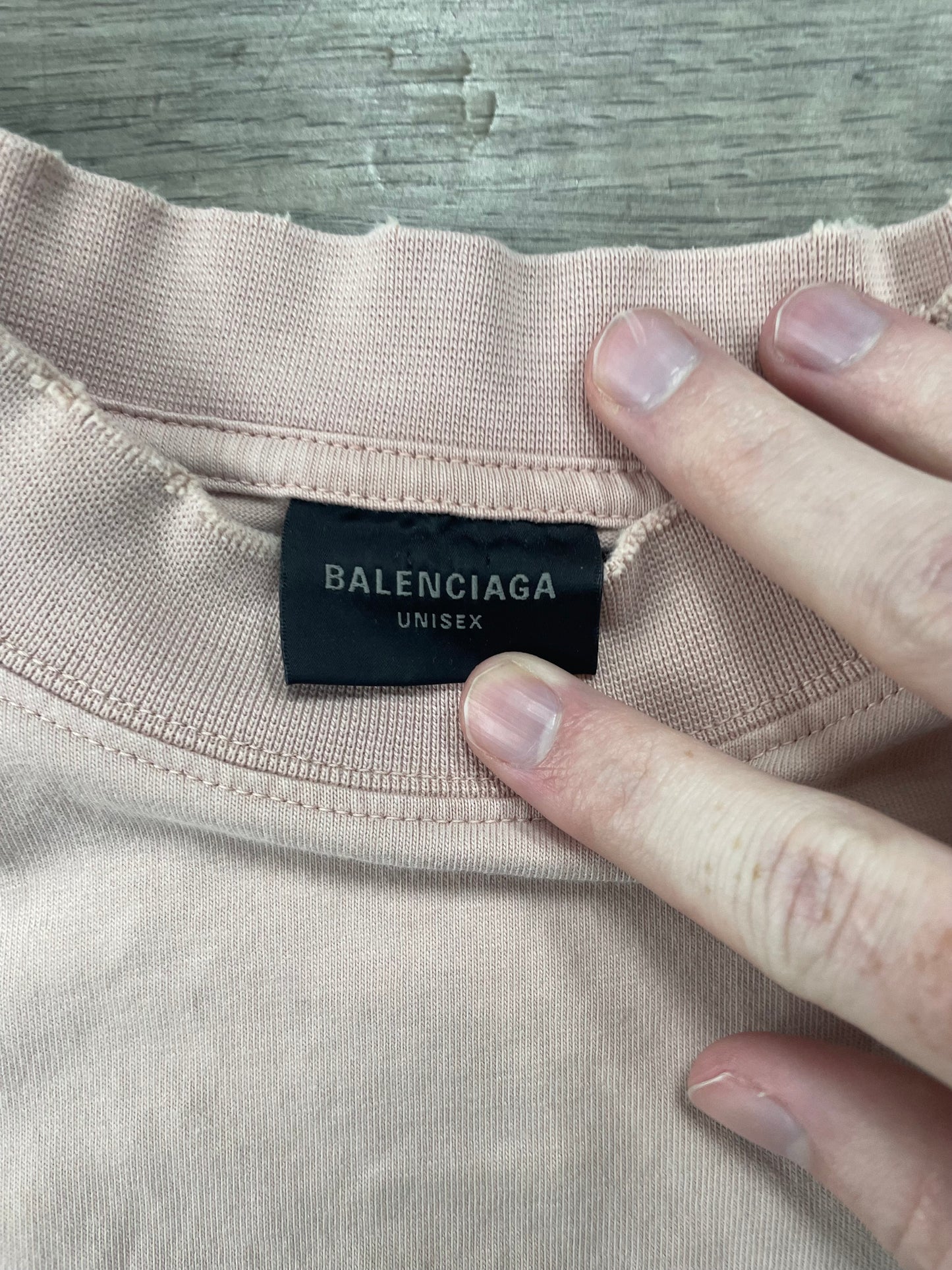 Balenciaga Mirror Logo Tee Size Medium