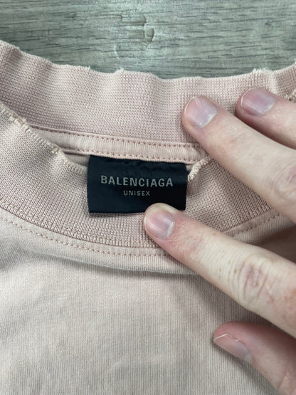 Balenciaga Mirror Logo Tee Size Medium