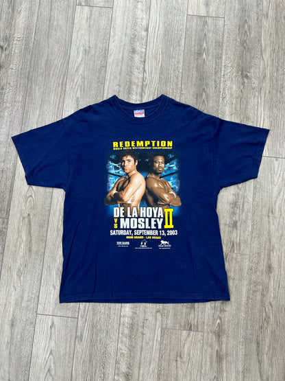 Oscar de la Hoya vs Mosley II tee size XL