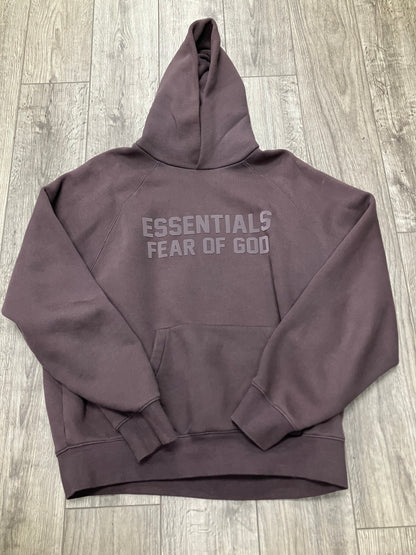 Essentials Fear of God Plum Hoodie Size Small