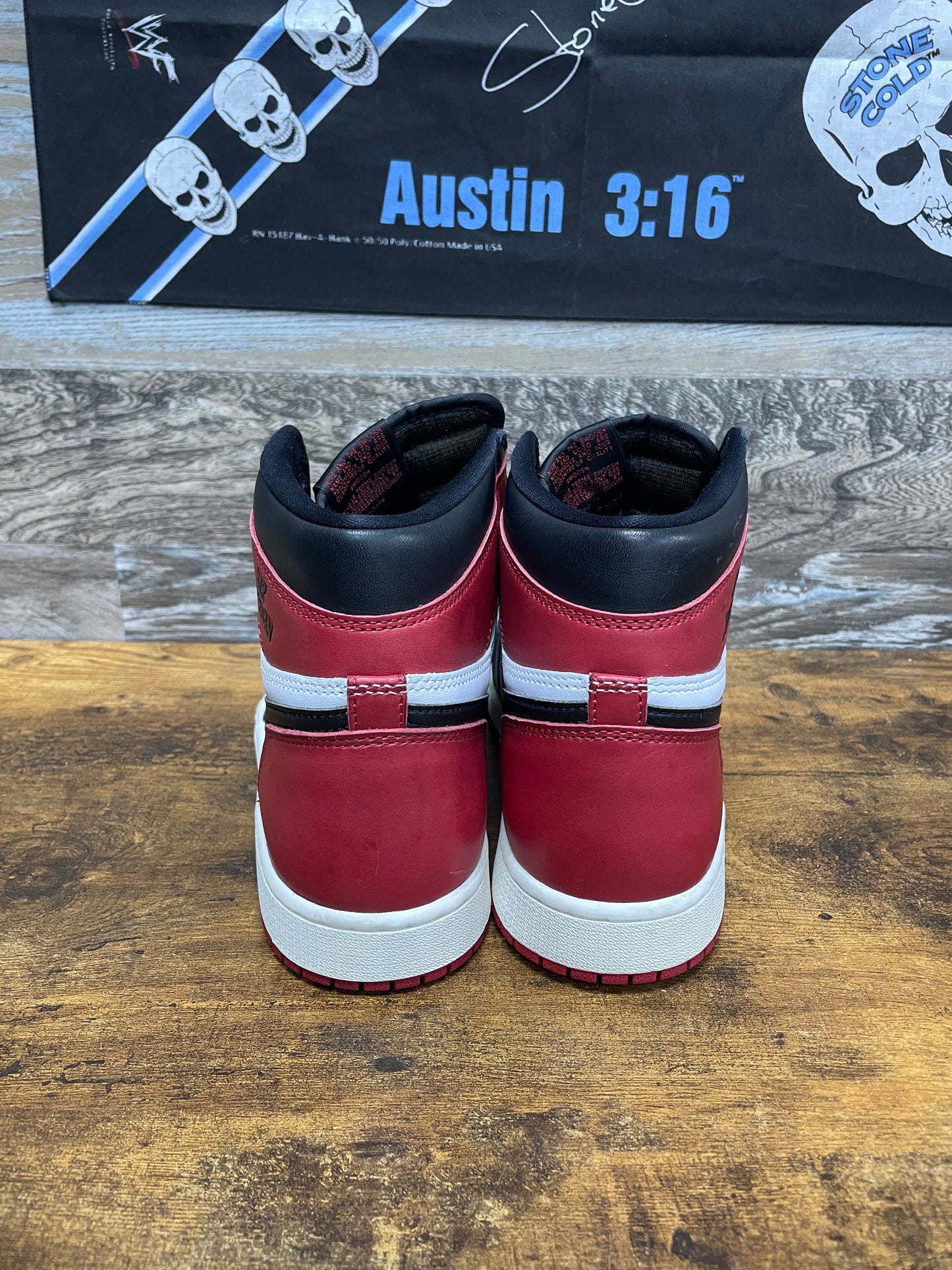 10 - Nike Air Jordan 1 Retro High OG "Black Toe Reimagined" sneaker