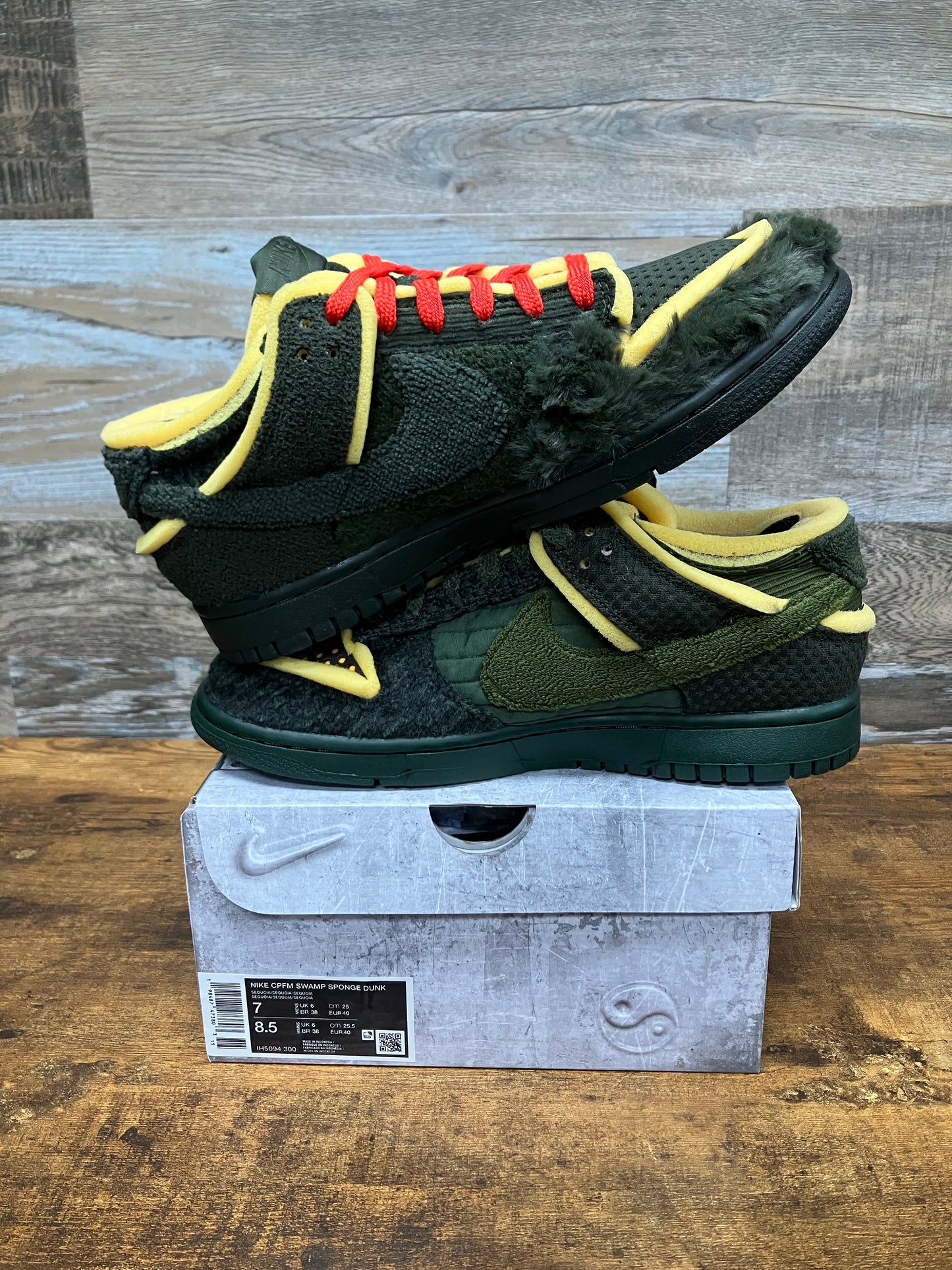 Nike Dunk Low CPFM Swamp Sponge Size 7