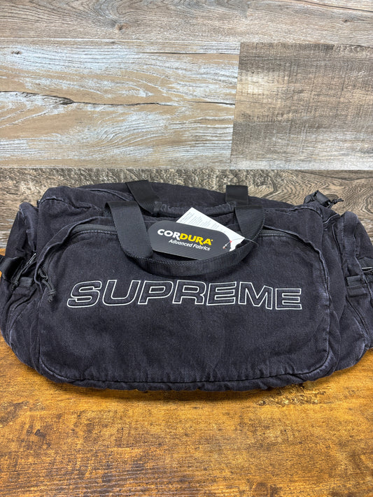 Supreme denim duffle bag fw25