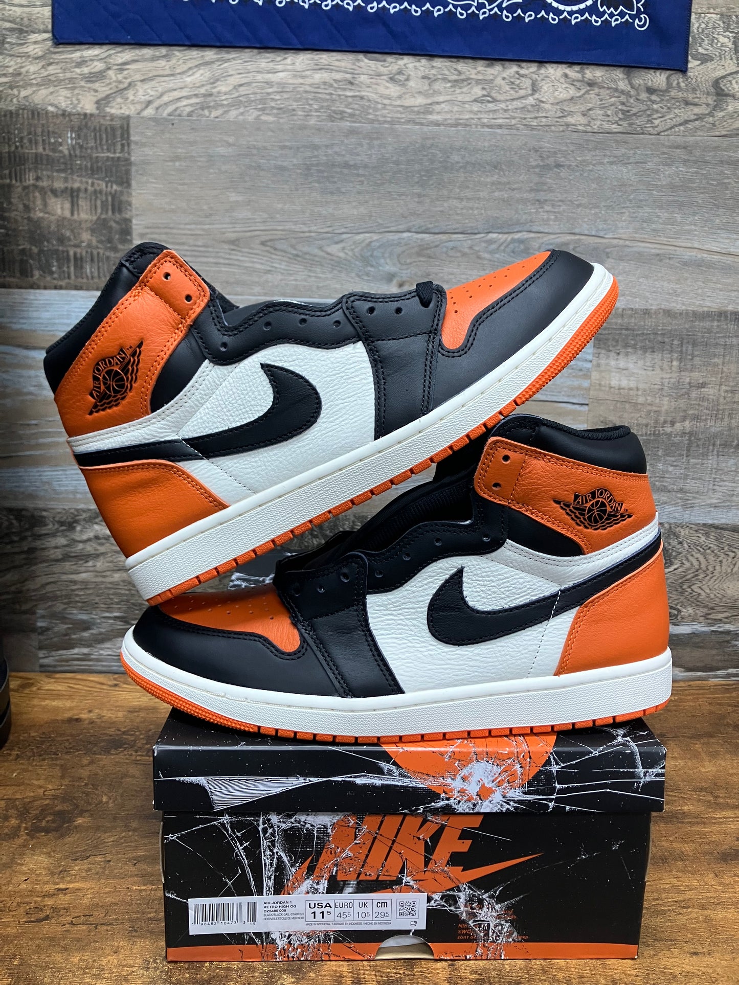 Jordan 1 High Shattered Backboard 2025 Size 11.5