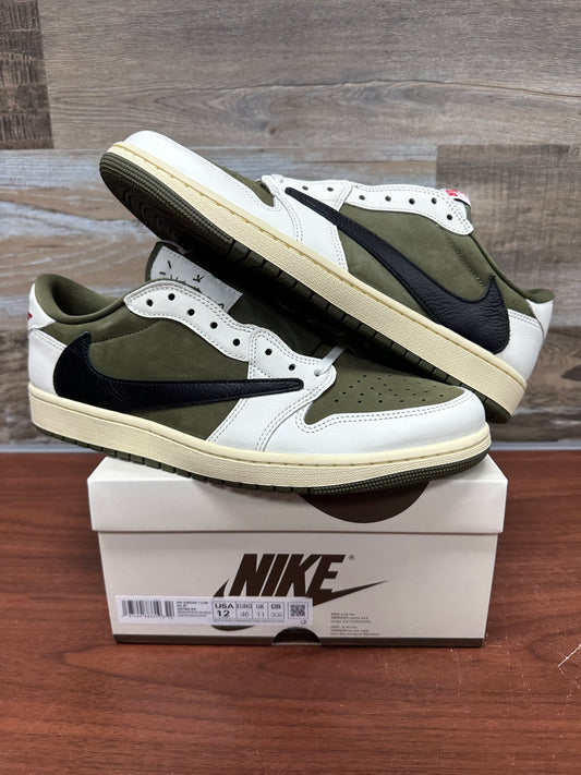 Jordan 1 low Travis olive Size 12 New