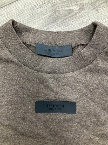 Fear of God Essentials Jersey Long-Sleeve Tee 'Heather Wood' M