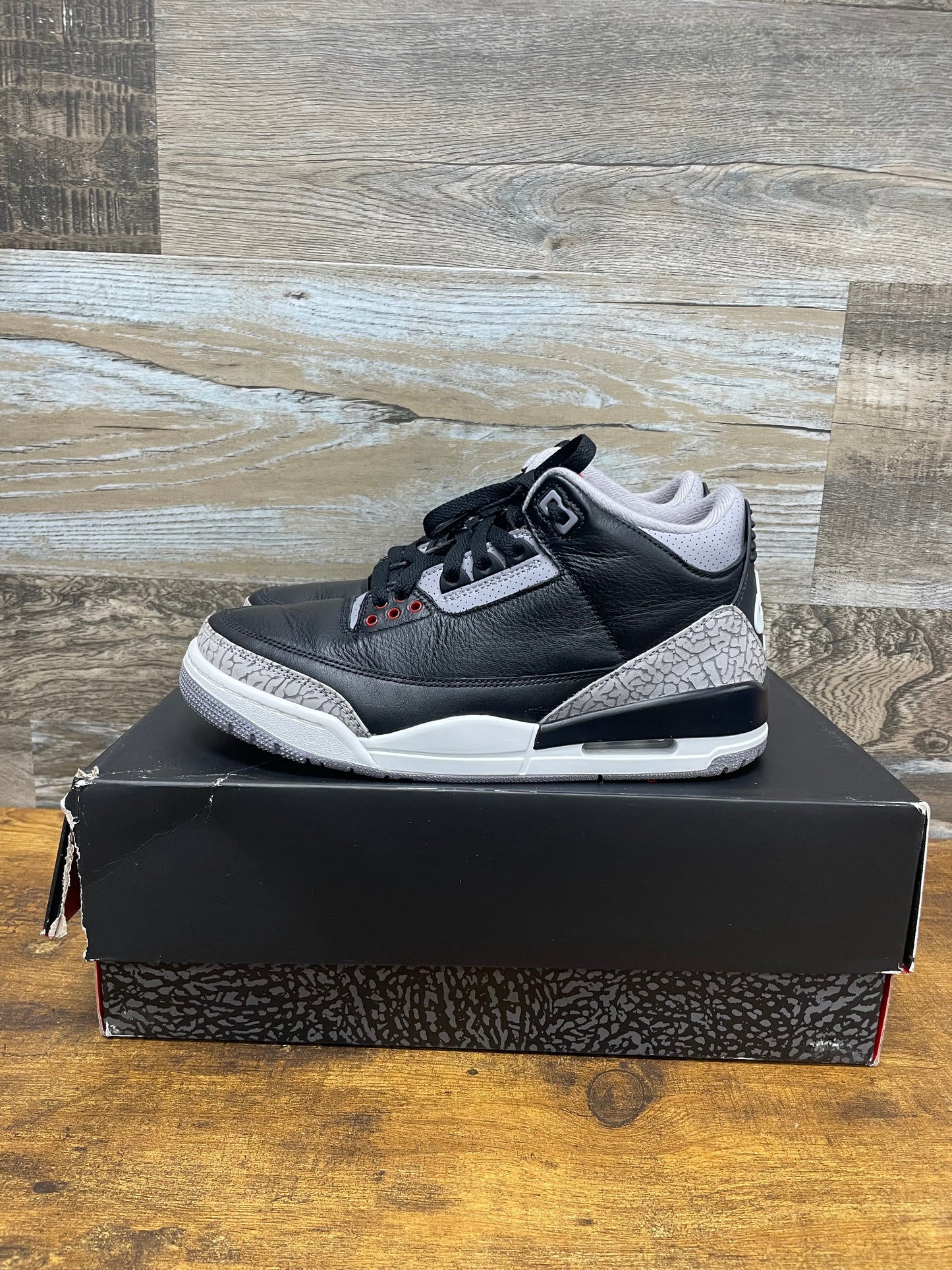 Air Jordan 3 Black Cement 8