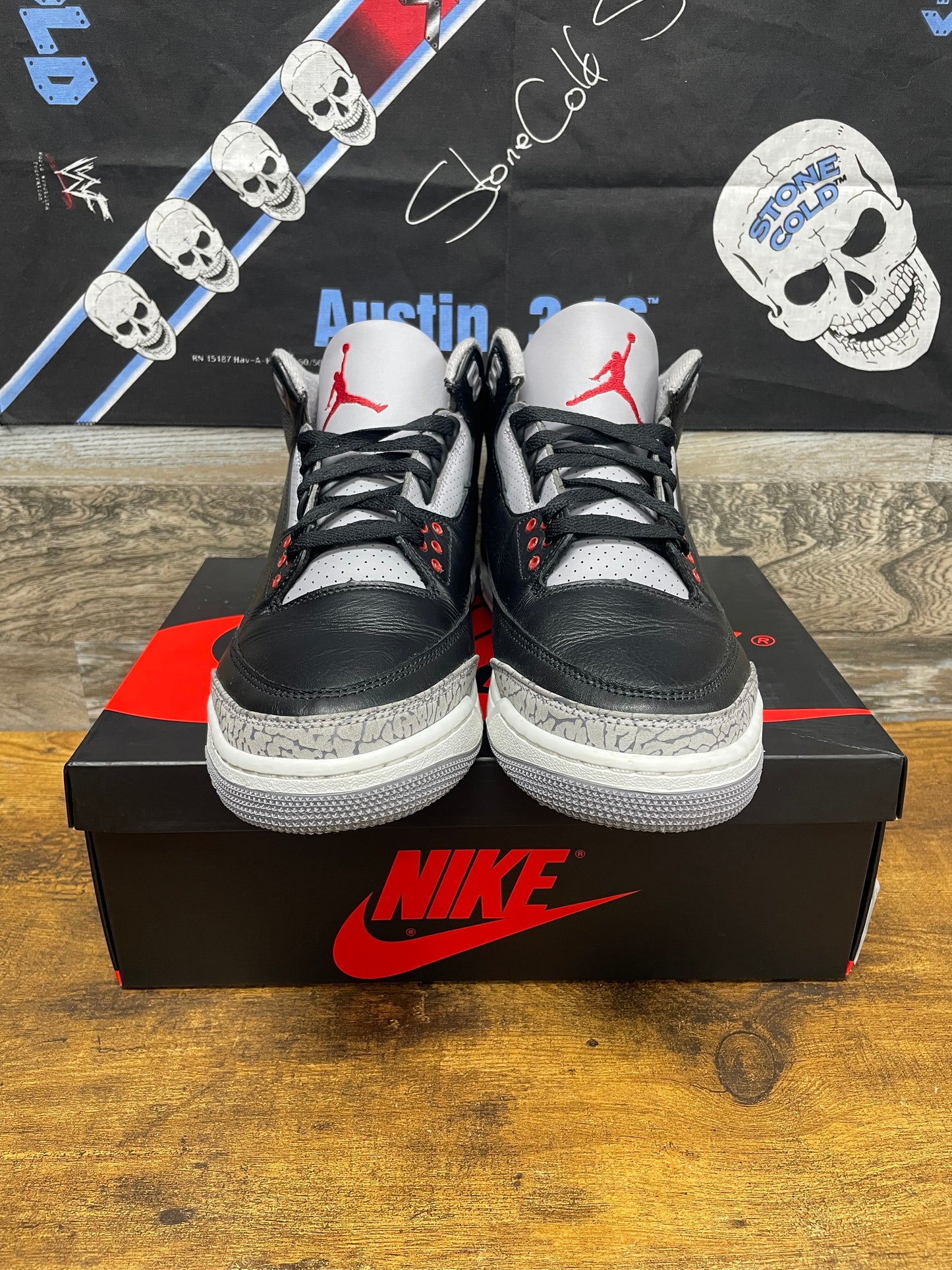 Air Jordan 3 Black Cement 10