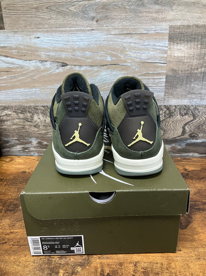 Jordan 4 Craft Olive Size 8.5