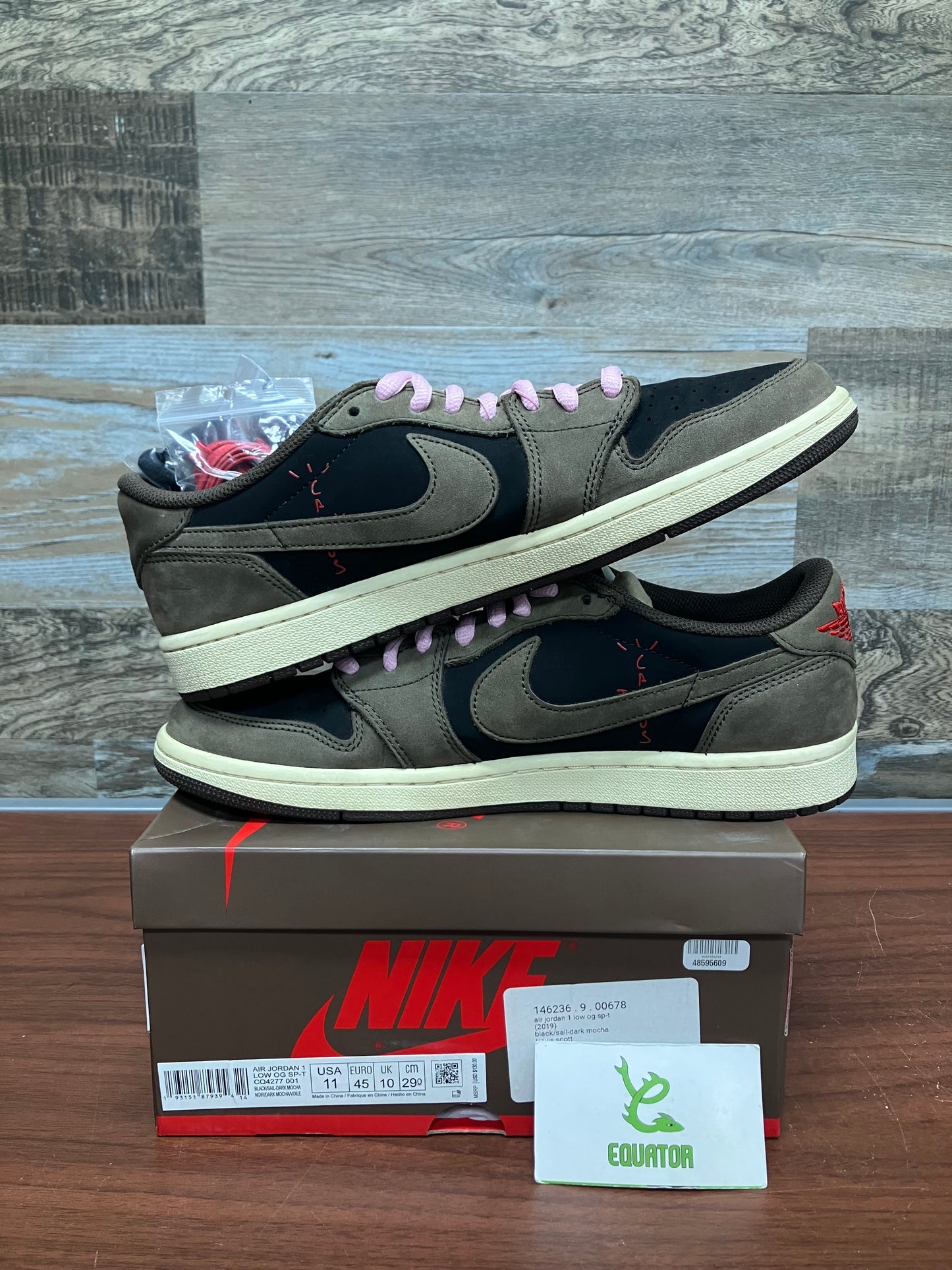 Jordan 1 Low Travis Scott Mocha Size 11