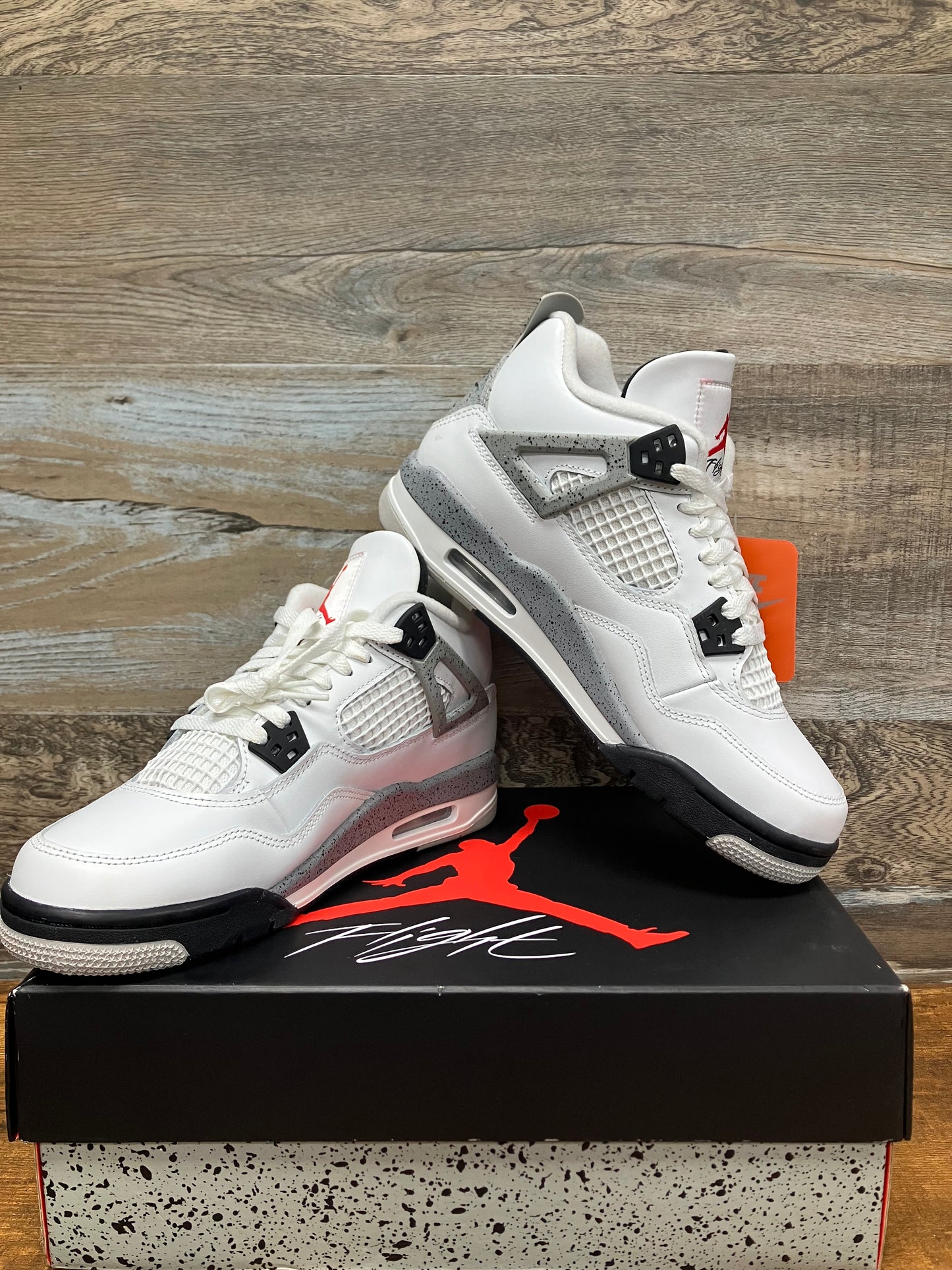 7y-Air Jordan 4 Retro OG 2025 White Cement