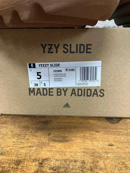 5 - Adidas Yeezy Slides “ Flax “