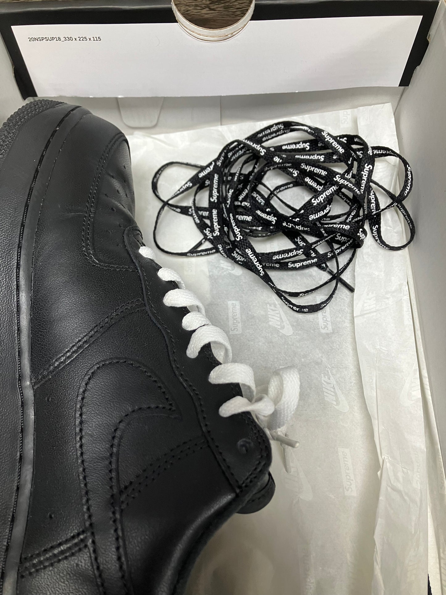 Air Force Supreme Black Size 9