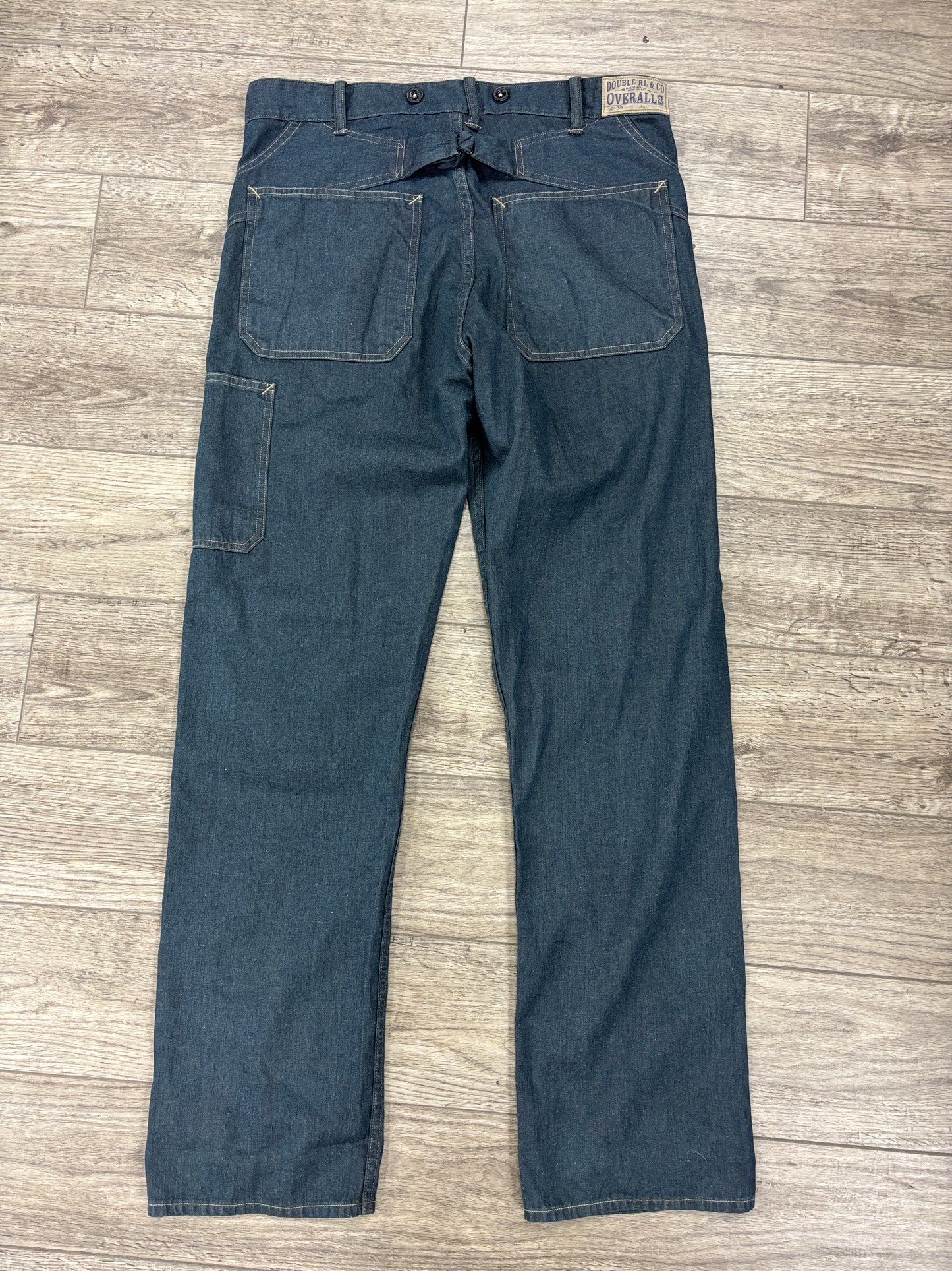 33x32 RRL buckleback denim carpenter pants