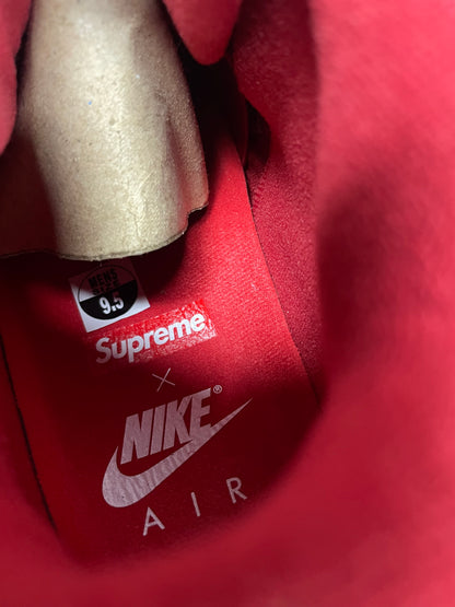 Supreme x Nike Air More Uptempo 'Red' 9.5