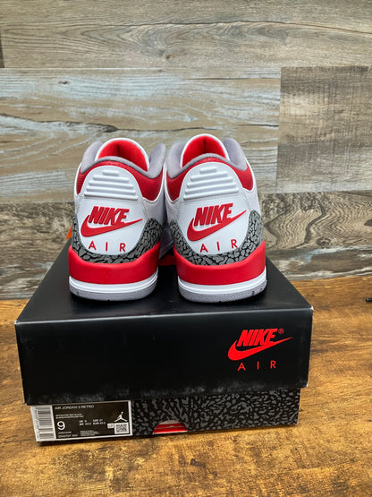 Jordan 3 Fire Red Size 9