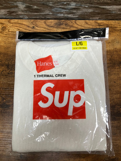 Supreme Hanes Thermal Crew Size Large