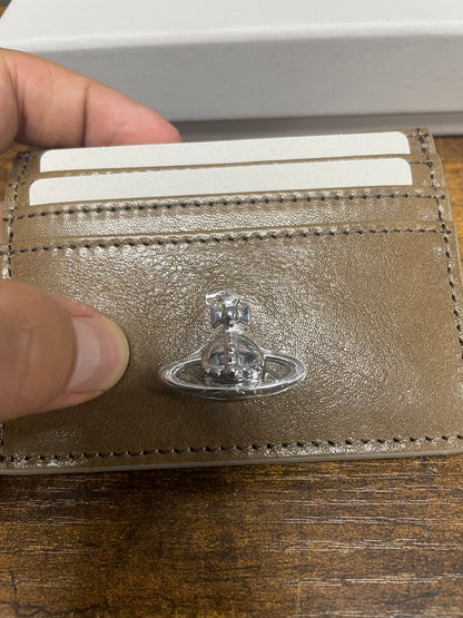 OS - Vivienne Westwood Brown Flat Card Holder