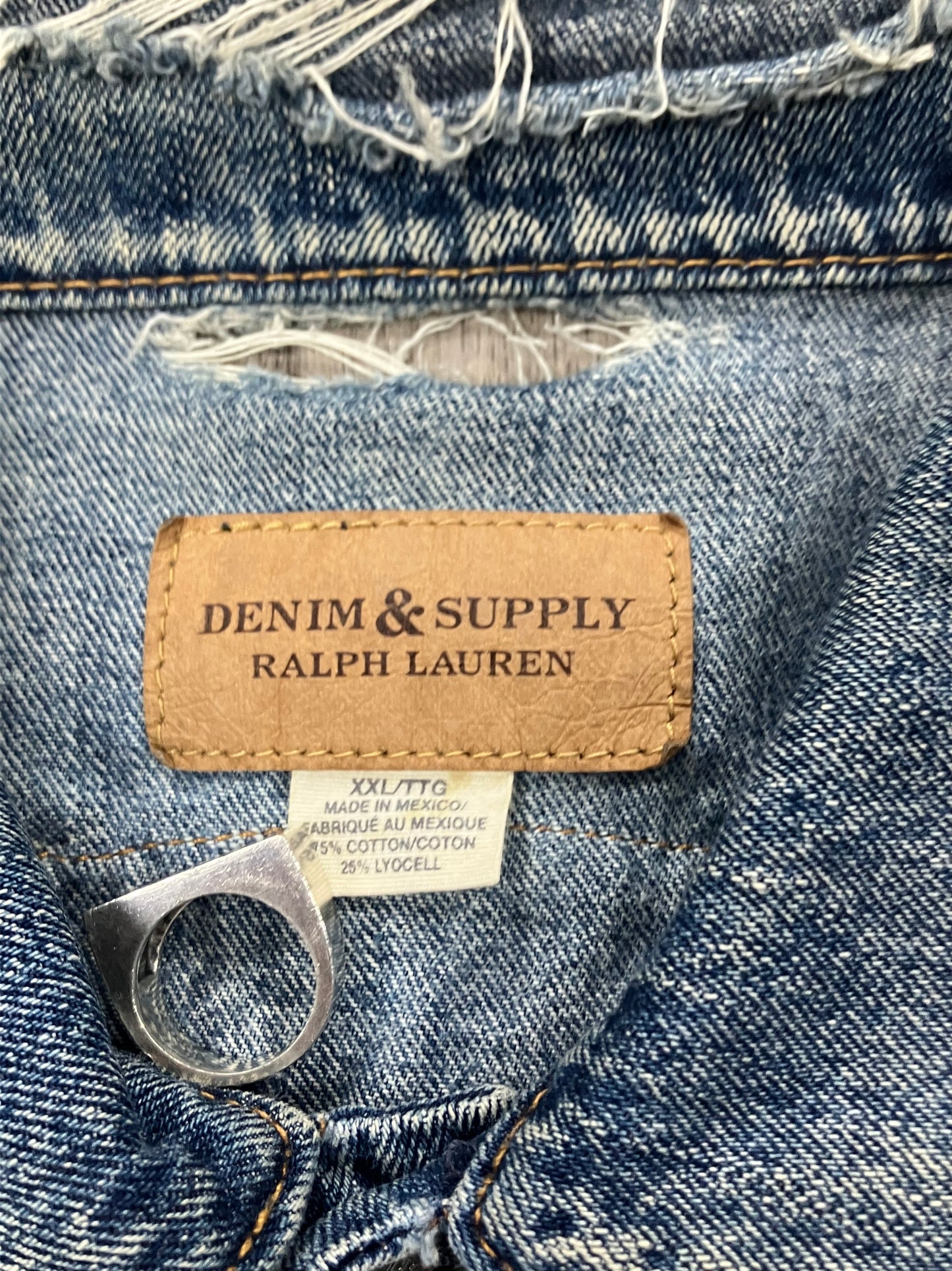XL-Polo Denim and supply Distressed jacket