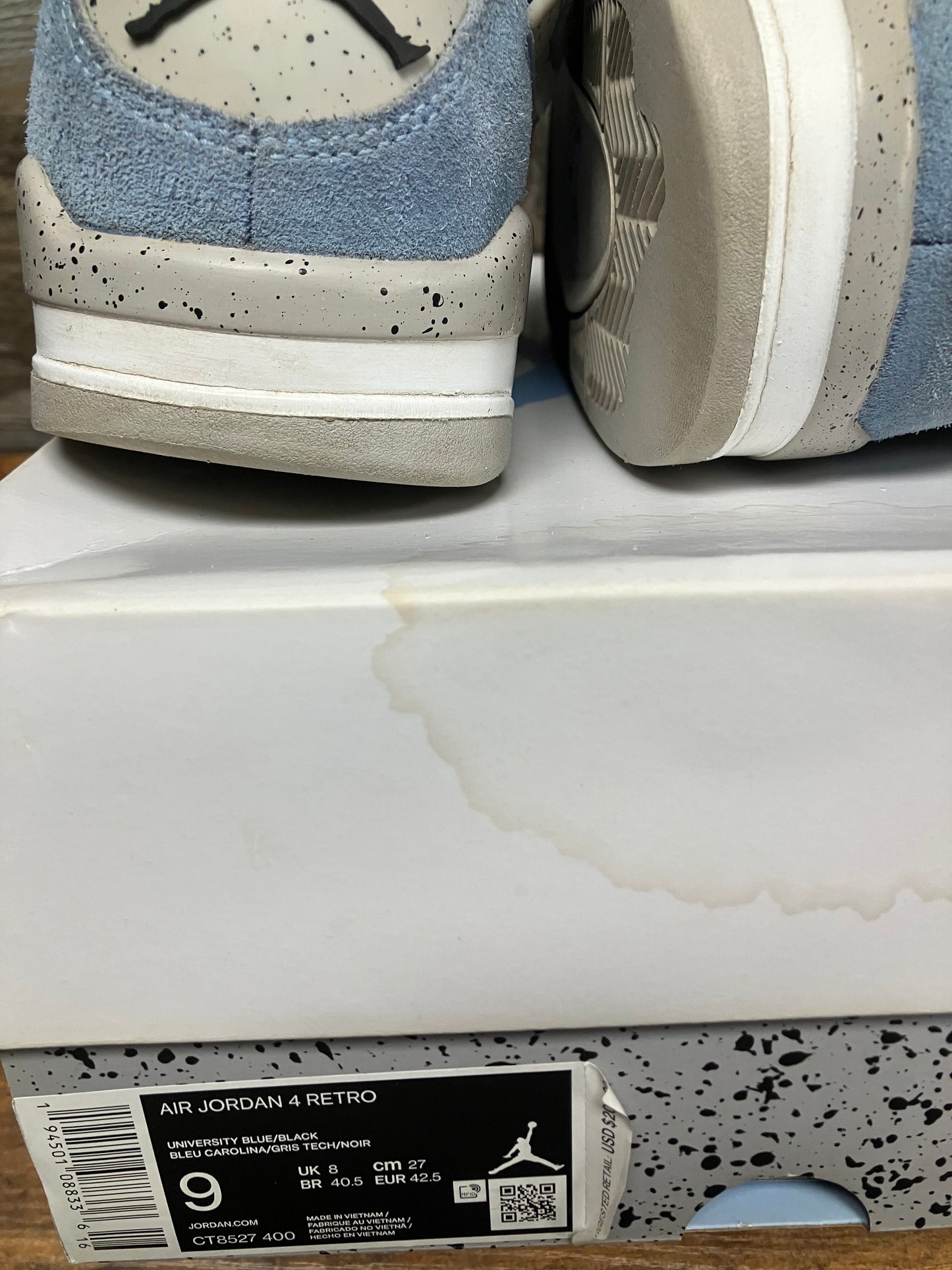 Air Jordan 4 Retro Mid University Blue 9