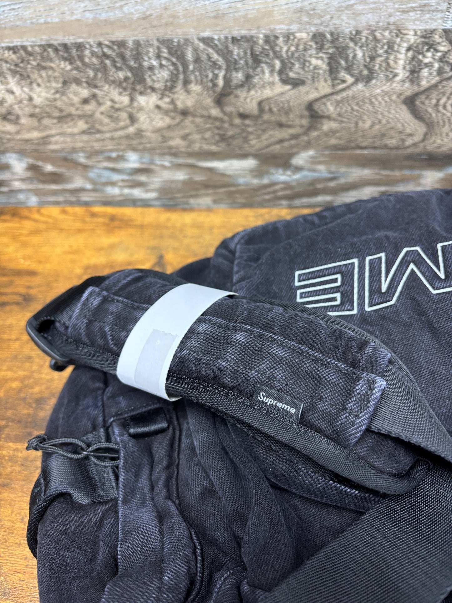 Supreme denim duffle bag fw25