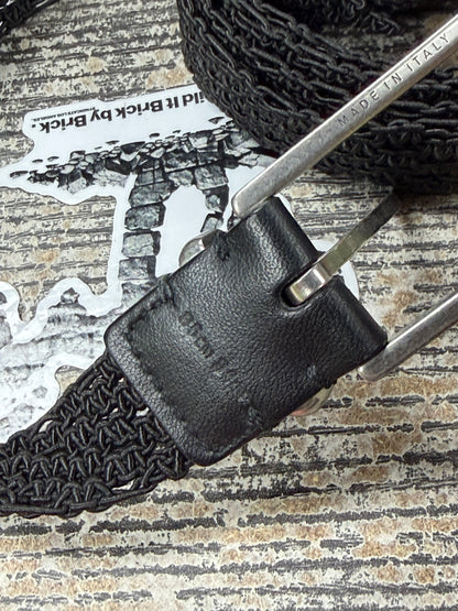 34- Bottega Veneta Woven Belt Black